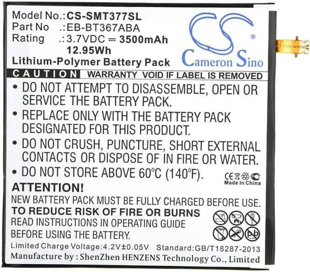 Alt view image 5 of 5 - Battery for Samsung Galaxy Tab 5 A 8.0 2017 SM-T377 T380 EB-BT367ABA GH43-04539A