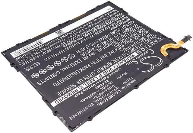 Alt view image 2 of 4 - Battery for Samsung Galaxy Tab A E 2016 SM-P580 SM-T580 EB-BT585ABA EB-BT585ABE