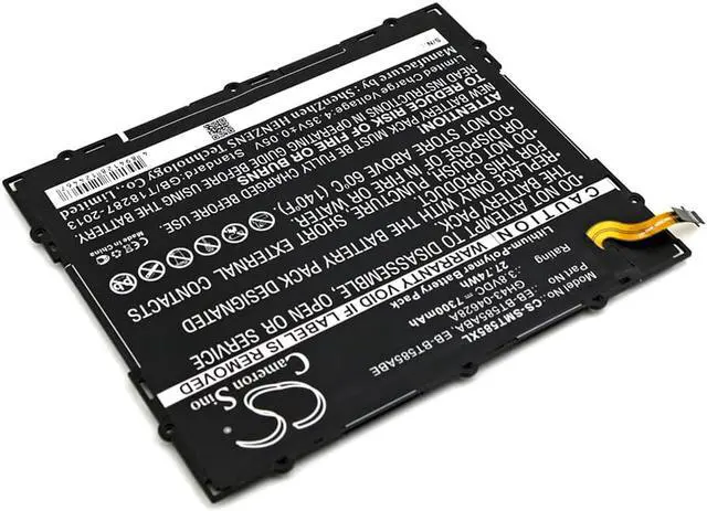 Alt view image 2 of 4 - Battery for Samsung Galaxy Tab E A 10.1 2016 EB-BT585ABE GH43-04628A 7300mAh