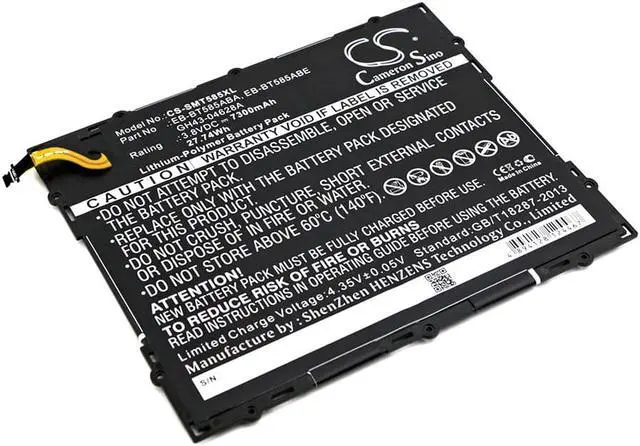 Main image of Battery for Samsung Galaxy Tab E A 10.1 2016 EB-BT585ABE GH43-04628A 7300mAh