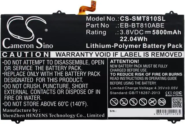 Alt view image 5 of 6 - Battery for Samsung Galaxy Tab S2 SM-T810 EB-BT810ABA EB-BT810ABE GH43-04431A