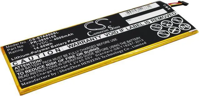 Main image of Battery for INSIGNIA Flex 8 inch NS-15AT08 PR-3956155 Tablet CS-STA800SL 4000mAh