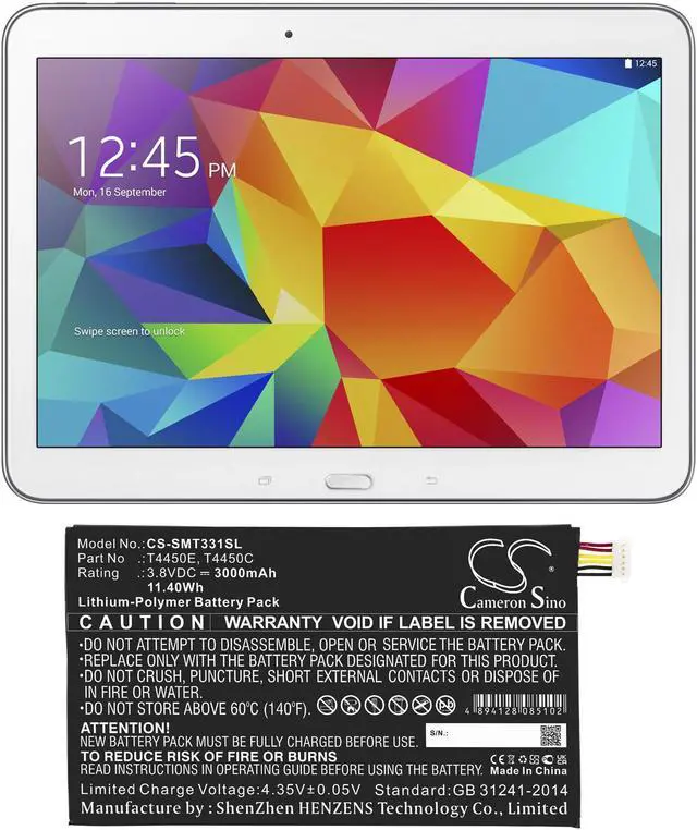 Alt view image 6 of 6 - Battery for Samsung Galaxy Tab 4 8.0 Tab4 Millet SM-T335F3 T337A T4450C T4450E