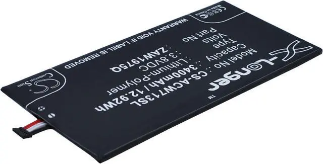 Alt view image 3 of 6 - Battery for Acer A1-713 HD Iconia Tab 7 Aprilia ZAW1975Q 1/ICP3/61/127 ZWA1975Q