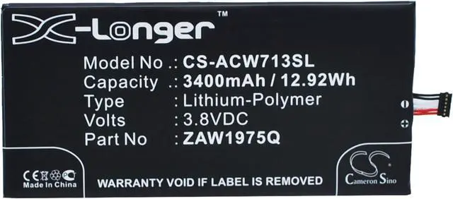 Main image of Battery for Acer A1-713 HD Iconia Tab 7 Aprilia ZAW1975Q 1/ICP3/61/127 ZWA1975Q