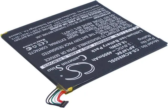 Alt view image 2 of 6 - Battery for Acer A1-840 GT-810 Iconia One 8 Tab Predator AP14F8K KT.0010M.003