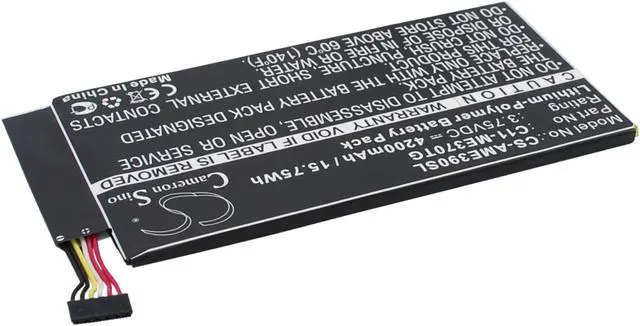 Alt view image 3 of 6 - Battery for Asus ME370TG Google Nexus 7 C11-ME370TG Tablet CS-AME390SL 3.75v