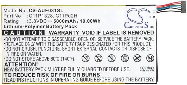 Alt view image 5 of 6 - Battery for Asus TF103 K010 Transformer Pad 3G TF103C TF103CX C11P1328 C11Pq2H