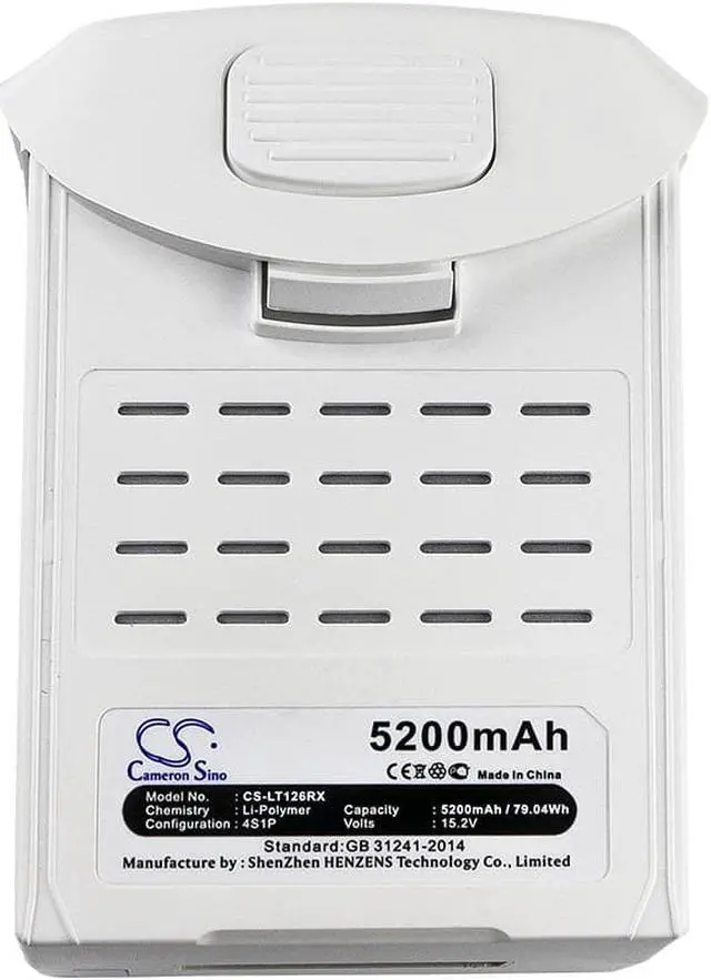 Alt view image 5 of 5 - Battery for DJI Phantom 4 Pro Drone CS-LT126RX 15.2v 5200mAh 79.04Wh w/meter