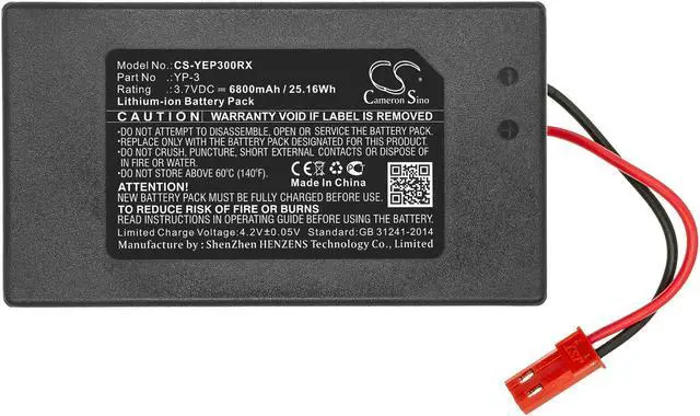 Alt view image 3 of 6 - Battery for YUNEEC ST10+ YP-3 Blade Q500 ST10 Chroma Ground Station 3.7V 6800mAh