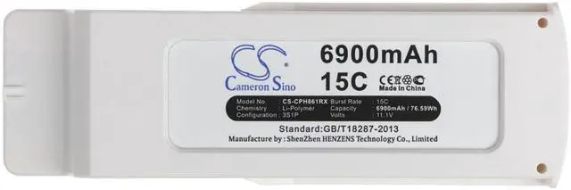 Alt view image 5 of 5 - Battery for Blade BLH8619 BLH8660 BLH8670 Chroma Camera Drone C-Go3 4K ST-10+