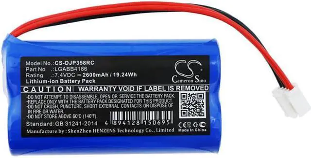 Alt view image 3 of 4 - Battery for DJI GL358WB Phantom 3 4K Standard LGABB4186 RC03012 Remote 2600mAh