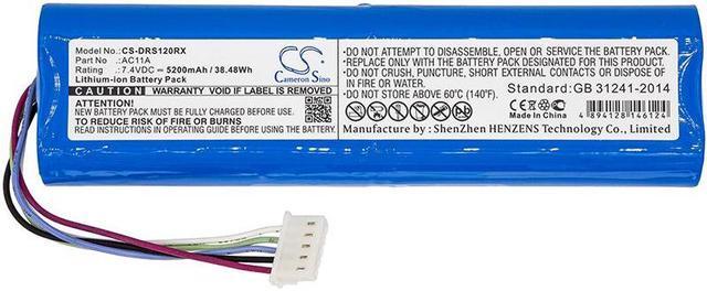 Alt view image 3 of 4 - Battery for 3DR Solo Controller Drone Remote AC11A CS-DRS120RX 7.4v 5200mAh