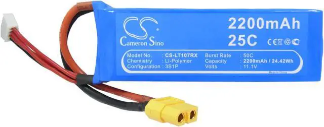 Alt view image 5 of 6 - Battery for DJI FC40 Phantom 1 Walkera Runner 250 P1-12 Drone CS-LT107RX 2200mAh