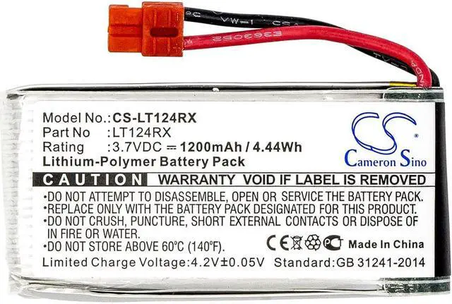 Alt view image 5 of 6 - Battery for SYMA X5HC X5HW X5UW FPV TH902540-2FU CS-LT124RX Drone 3.7v 1200mAh