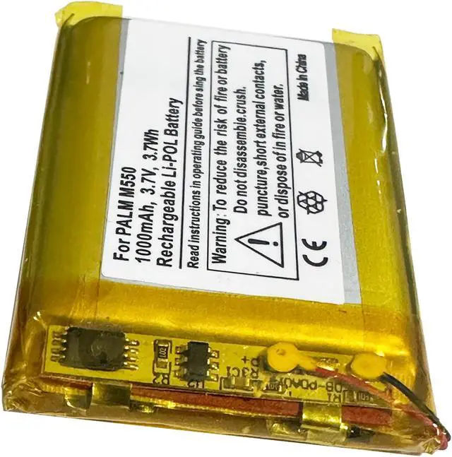 Alt view image 3 of 4 - Battery for Palm Zire 31 71 72 Tungsten T1 T2 T3 HNN9008 - IA1TA16A0 1000 mAH