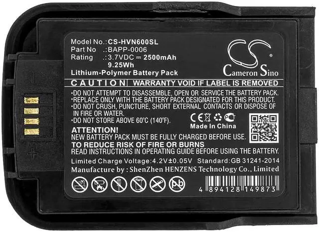 Alt view image 3 of 3 - Battery for HumanWare New Stream BAPP-0006 CS-HVN600SL 3.8v 2500mAh Li-Polymer