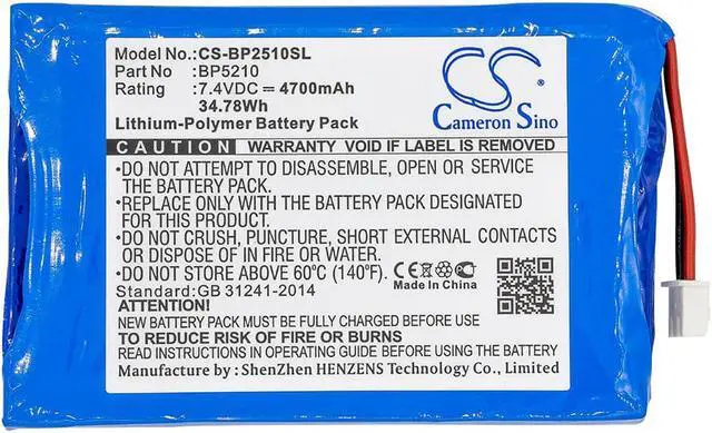 Alt view image 3 of 4 - Battery for BK Precision 2510 Oscilloscopes 2511 2512 2515 2516 BP5210 4700mAh