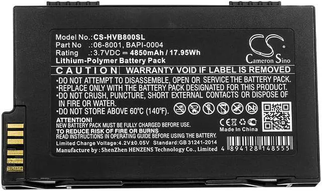 Alt view image 3 of 3 - Battery for HumanWare BrailleNote VoiceNote Apex 06-8001 BAPI-0004 CS-HVB800SL