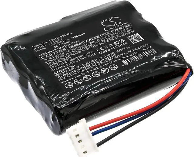 Main image of Battery for Olympus 38DL Plus Ultrasonic Thickness 38-BAT CS-OPS380XL 3400mAh