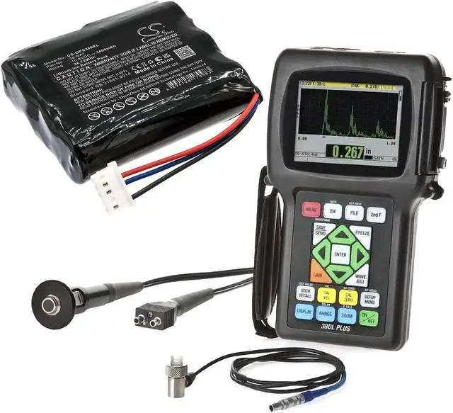 Alt view image 6 of 6 - Battery for Olympus 38DL Plus Ultrasonic Thickness 38-BAT CS-OPS380XL 3400mAh
