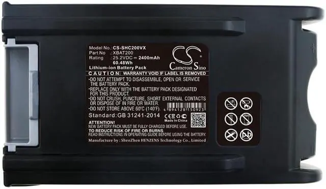 Alt view image 5 of 5 - Battery for Shark IC205 IF202 IF203Q IF205 IONFlex 2X DuoClean XBAT200 2400mAh
