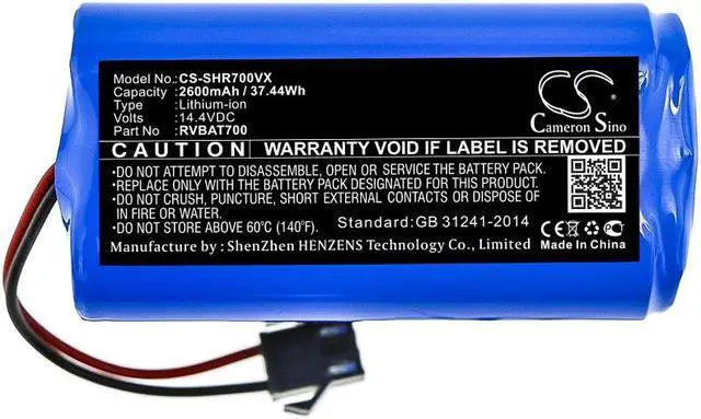 Alt view image 3 of 4 - Battery for Shark ION Robot 700 RV700 720 750 755 RV720 RV750 RV755 RVBAT700