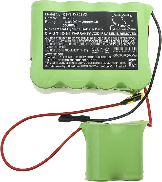 Alt view image 3 of 6 - Battery for Shark SV769 SV769Q SV769TD SV90Z VX33 XB768 CS-SHV769VX 16.8v 2000mA