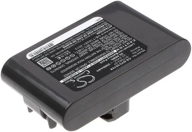 Alt view image 4 of 6 - Battery for Dyson DC30 DC31 DC34 DC35 DC44 DC45 DC56 DC57 967813-03 CS-DYC351VX