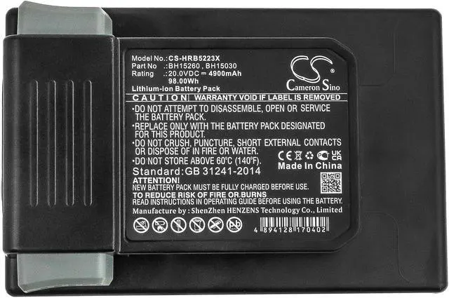 Alt view image 5 of 6 - Battery for Hoover BH53310 VAX SpotlessGo BH15030 BH15040 BH15260 BH25040 4900mA