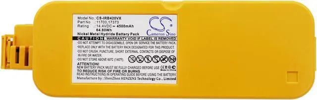 Alt view image 5 of 5 - Battery for iRobot 4905 Create DirtDog Discovery Roomba 400 4000 405 11700 17373