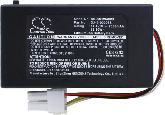 Alt view image 5 of 6 - Battery for Samsung Navibot SR8980 VCR8980L3K VR10F71 DJ43-00006A DJ43-00006B