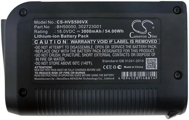 Alt view image 5 of 5 - Battery for Hoover BH50010 Platinum Vacuum BH50015 LINX Stick 302723001 BH50000