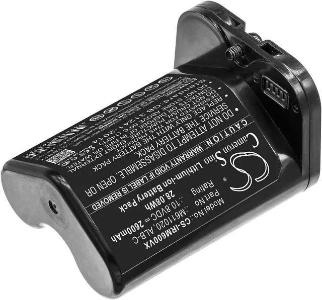 Alt view image 2 of 7 - Battery for iRobot Braava Jet M6 ALB-C M611020 Vacuum CS-IRM600VX 10.8v 2600mAh