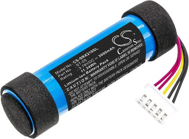 Main image of Battery for Sony SRS-XB21 ST-05 ST-05S Speaker CS-SRX210SL 3.78v 3000mAh 11.34Wh