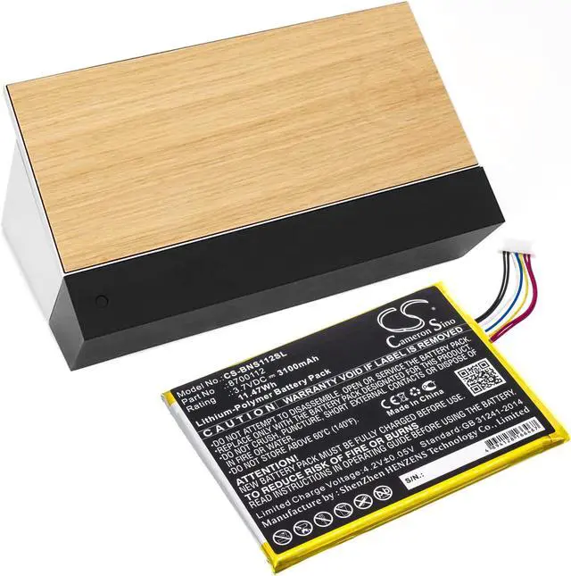 Alt view image 6 of 6 - Battery for Bang & Olufsen BeoSound Moment 8700112 Speaker CS-BNS112SL 3100mAh