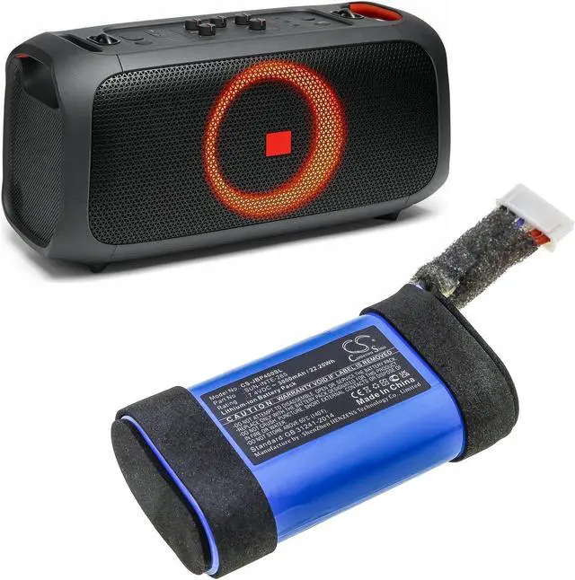Alt view image 6 of 6 - Battery for JBL PartyBox On-The-Go SUN-INTE-265 Speaker CS-JBP400SL 7.4v 3000mAh