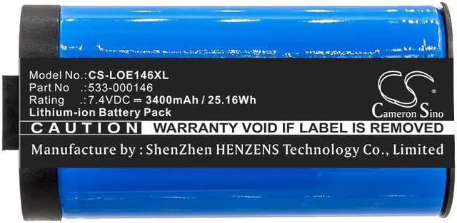 Alt view image 3 of 3 - Battery for Logitech 984-001362 Ultimate Ears MegaBlast 533-000146 3400mAh