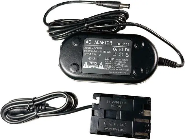 Main image of AC Power Adapter for Canon ACK-E2 ACKE2 DR-400 Coupler EOS 5D 10D 50D 40D 20D 30D +Microfiber Cloth