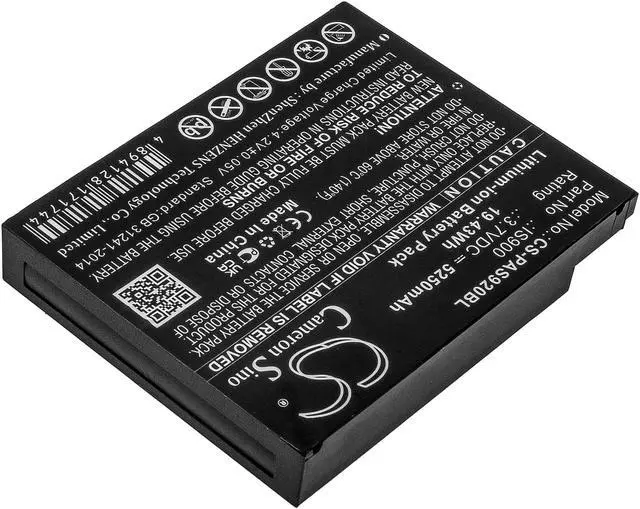 Alt view image 2 of 6 - Battery for Pax A920 A920C IS900 Payment Terminal CS-PAS920BL Li-ion 5250mAh