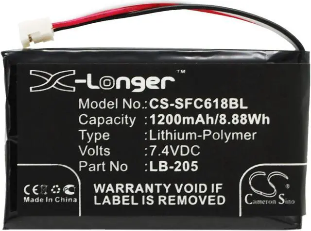 Main image of Battery for Safescan 6185 131-0477 LB-205 Payment Terminal CS-SFC618BL 1200mAh