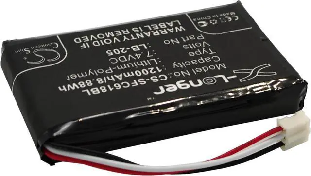 Alt view image 3 of 6 - Battery for Safescan 6185 131-0477 LB-205 Payment Terminal CS-SFC618BL 1200mAh