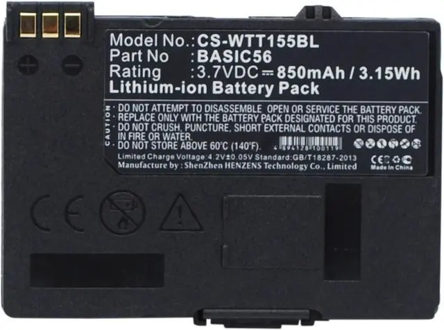 Main image of Battery for Way Systems MTT 1500 1510 1531 1556 1571 1581 BASIC56 CS-WTT155BL