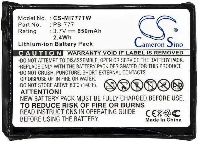 Alt view image 5 of 5 - Battery for Midland 777 PMR446+ PB-777 Two-Way Radio CS-MI777TW 650mAh 2.41Wh