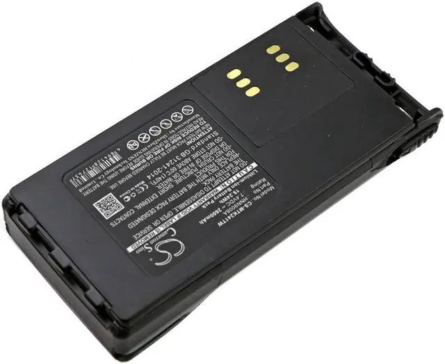 Alt view image 2 of 5 - Battery for Motorola GP140 HT1250 HT750 HNN9008A HNN9008AR HNN9009A HNN9009AR