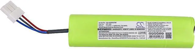 Alt view image 3 of 4 - Battery for Icom IC-703 Plus BP-228 Two-Way Radio CS-ICM703TW 9.6v 3000mAh