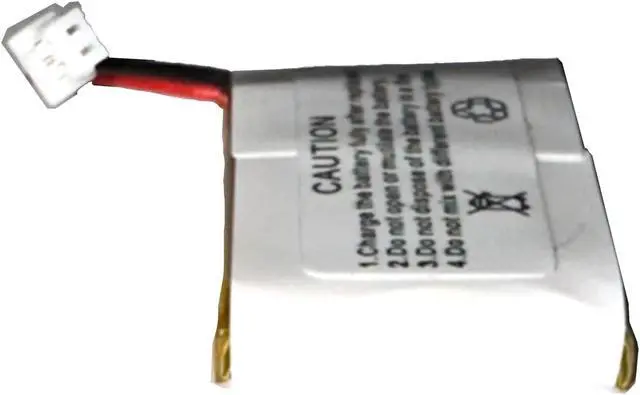 Alt view image 4 of 5 - Battery 2-Pack for Plantronics CS50, CS55, HL10, Headsets 65358-01, 64399-01 - 230mAh 2x
