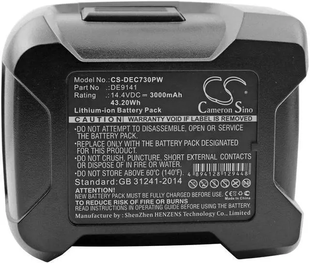 Alt view image 5 of 5 - Battery for DeWalt DW911 DC730KA DW918 DW906 DCD920KX DCD930 DC614KA DE9141
