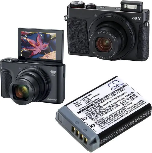 Alt view image 4 of 4 - Battery for Canon PowerShot G5X M2 G7X II M3 MARK 2 G9X SX620HS SX720HS NB-13L