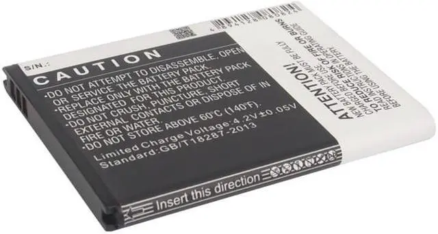 Alt view image 4 of 5 - Battery for BLU D910A VIVO 4.3 C594604160T Mobile SmartPhone CS-BLU430SL 1750mAh